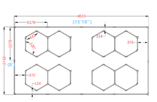 Charger l'image dans la galerie, Luminaire hexagone - BOX-5068