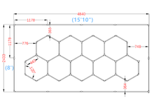 Charger l'image dans la galerie, Luminaire hexagones - BOX-1068